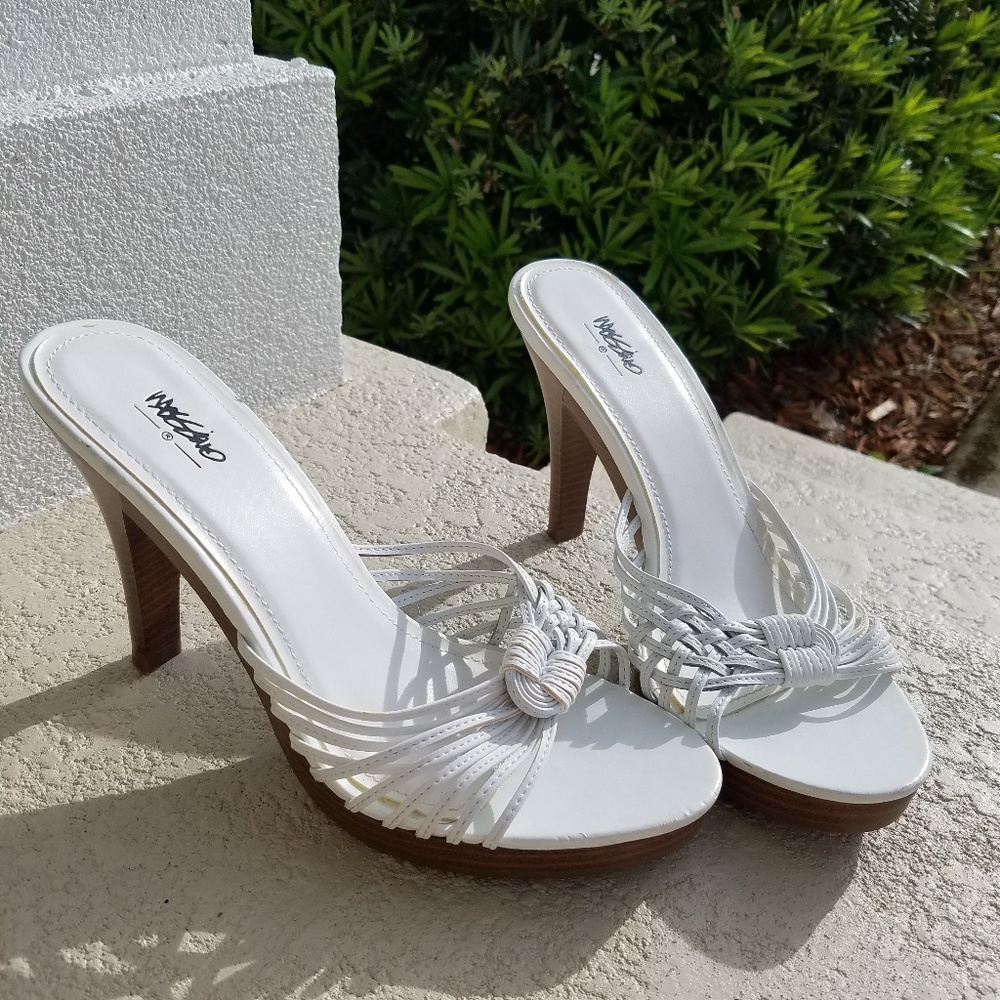 Mossimo White Sandal Heels NEW w/o Tags